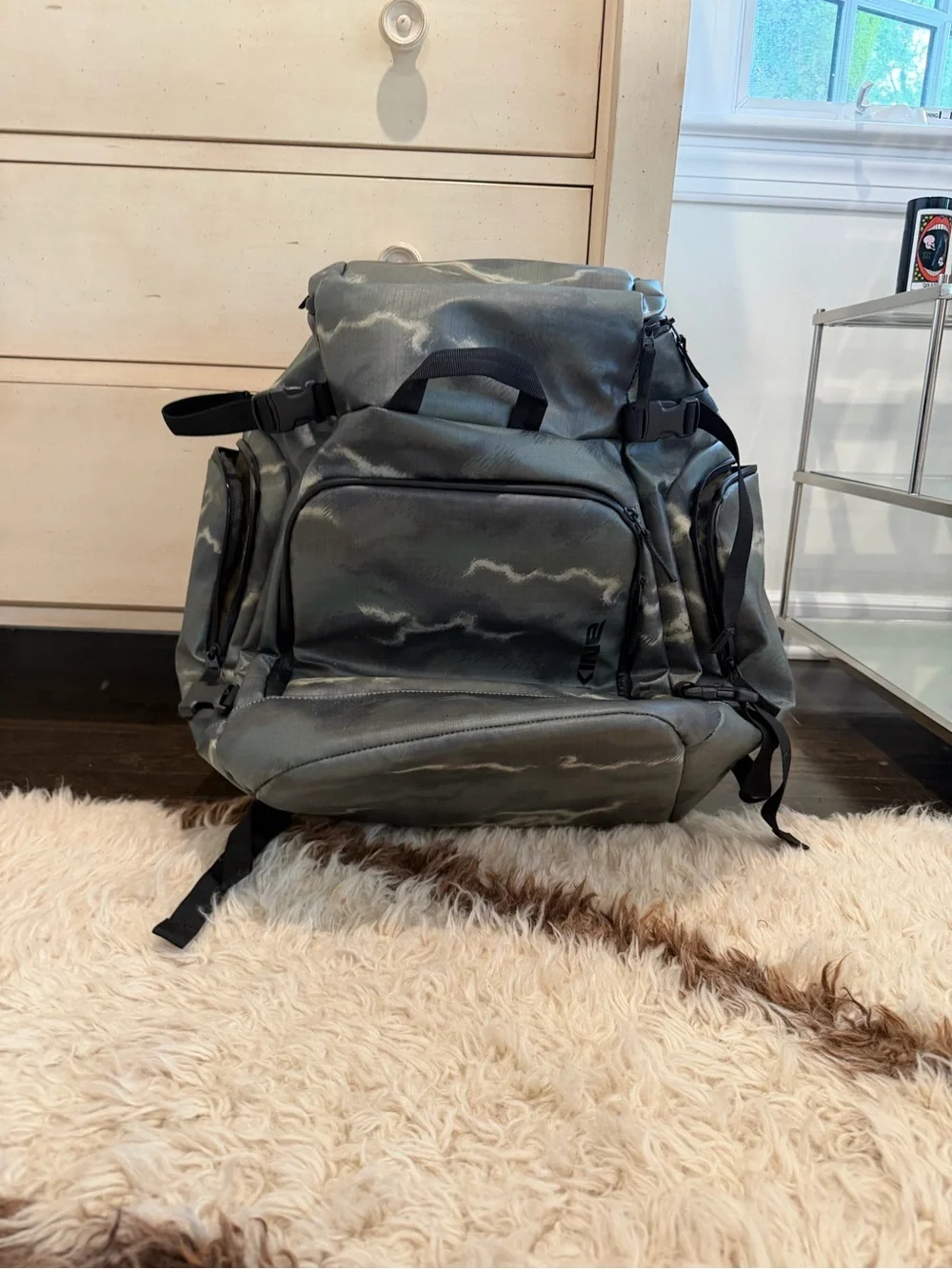 Dakine Gray Camouflage Travel Backpack